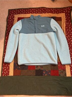 Under Armour Light Blue Fleece-Lined Golf Jacket - Women’s Size Large